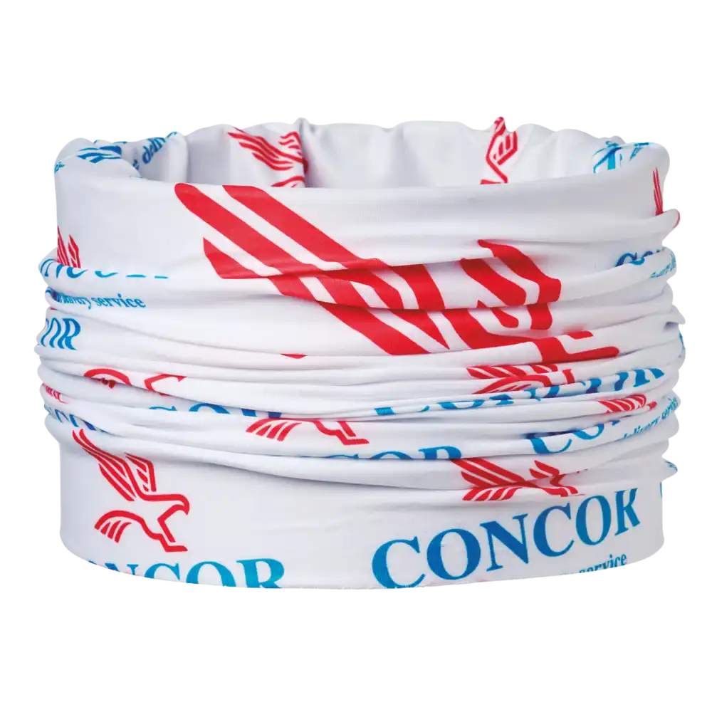 Coolmax® tuubihuivi kaulassa, valmiina käyttöön