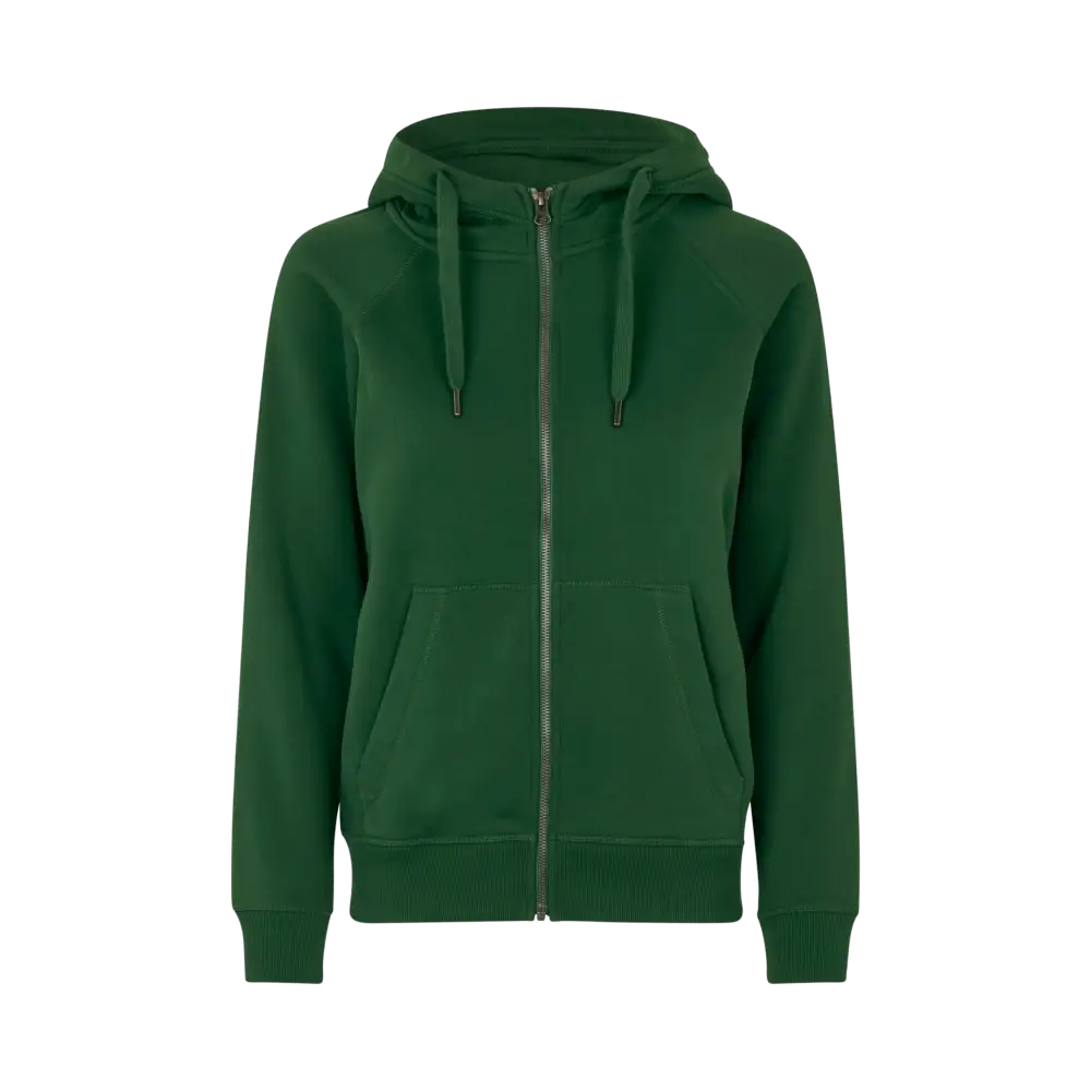 ID CORE 0639 Huppari omalla logolla - Bottle green - ZigiZagi