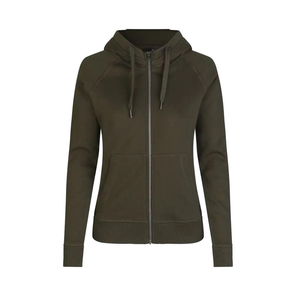 ID CORE 0639 Huppari omalla logolla - Oliivi - ZigiZagi