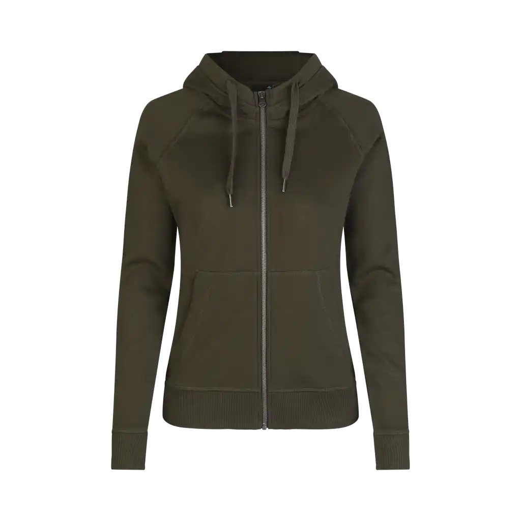 ID CORE 0639 Huppari omalla logolla - Oliivi - ZigiZagi