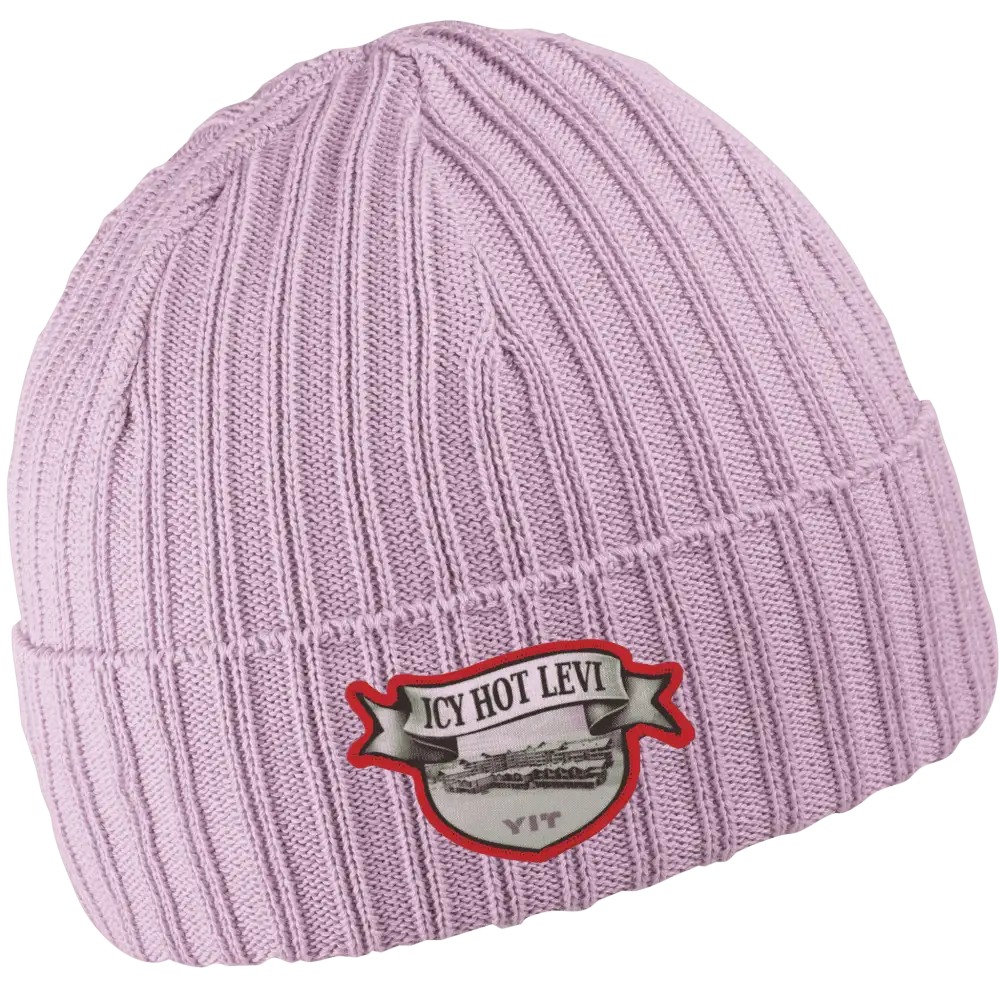 Cotton Band  - 100%  puuvillapipo light pink - Pipo omalla painetulla kangasmerkki logolla.