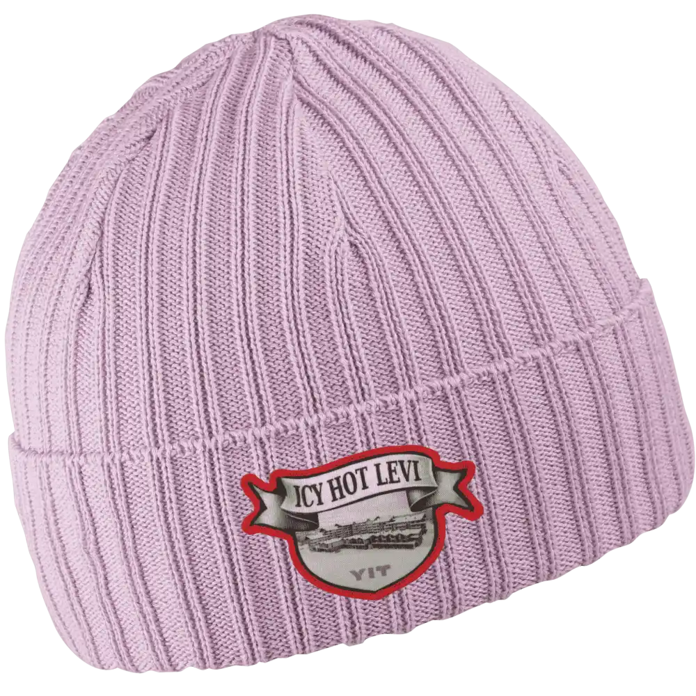 Cotton Band - 100% puuvillapipo light pink - Pipo omalla painetulla kangasmerkki logolla.