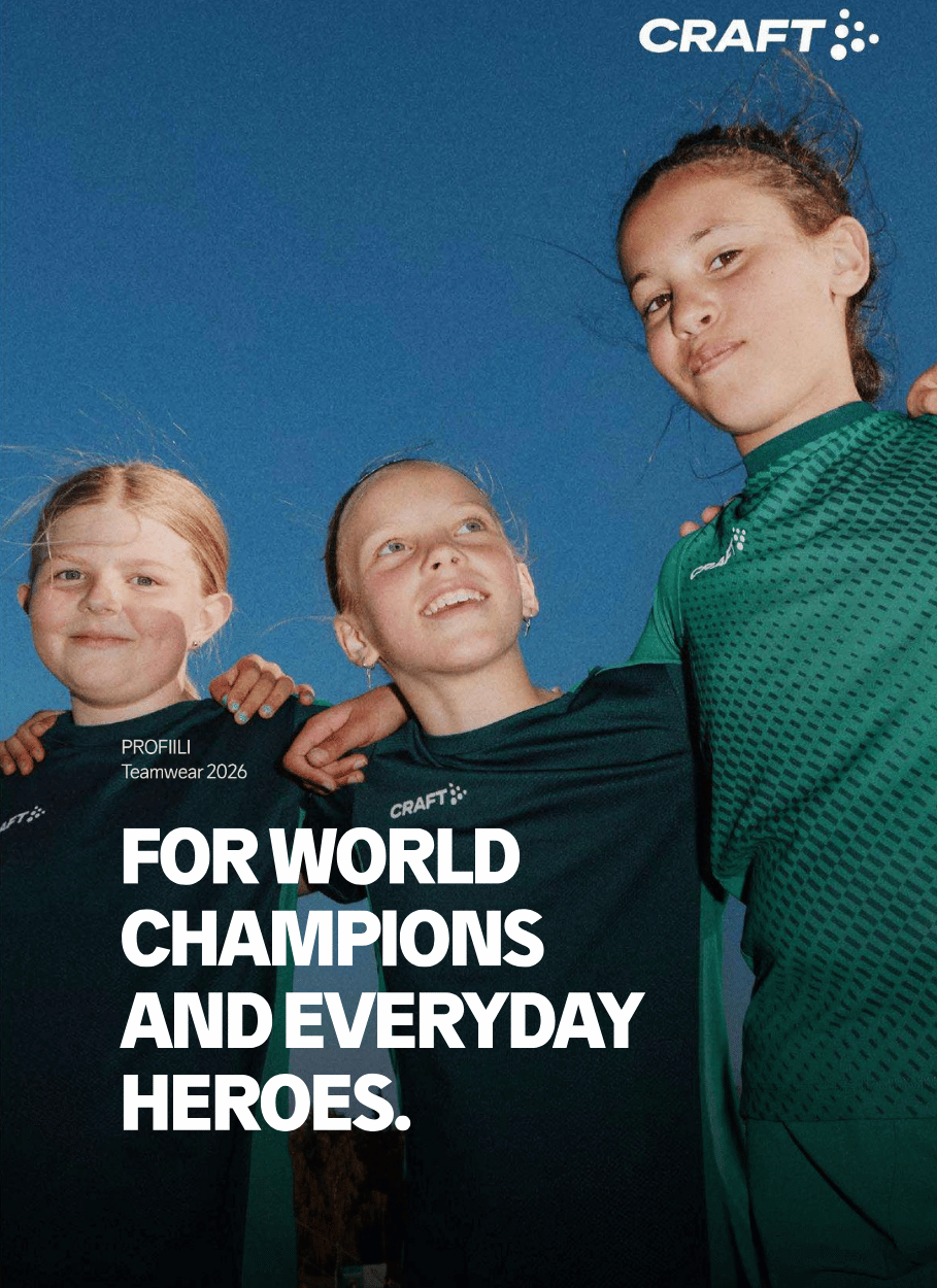 Craft Teamwear 2026 joukkue- ja seuravaatekuvaston kansi