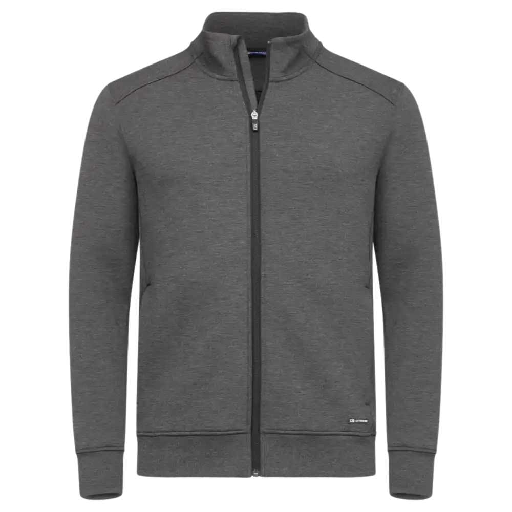 Huppari omalla logolla - Pemberton Cardigan -Antracite melange - Cutter&Buck - ZigiZagi