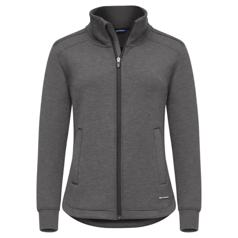 Huppari omalla logolla - Cardigan antracite melange - Naiset - ZigiZagi