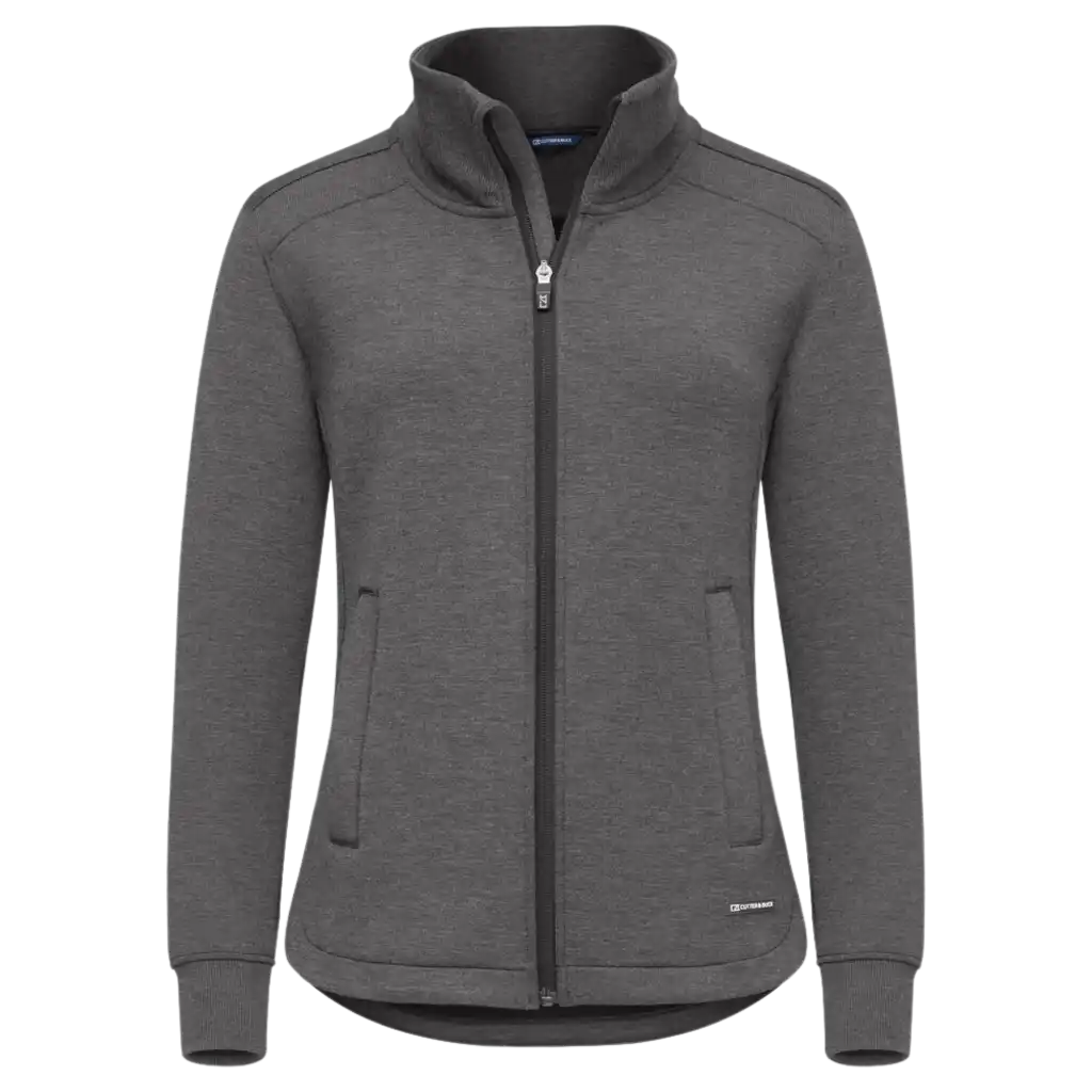 Huppari omalla logolla - Cardigan antracite melange - Naiset - ZigiZagi