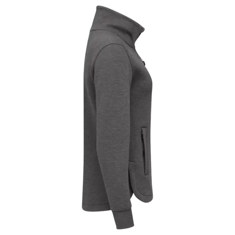 Huppari omalla logolla - Cardigan antracite melange - Oikea sivu - Naiset -ZigiZagi