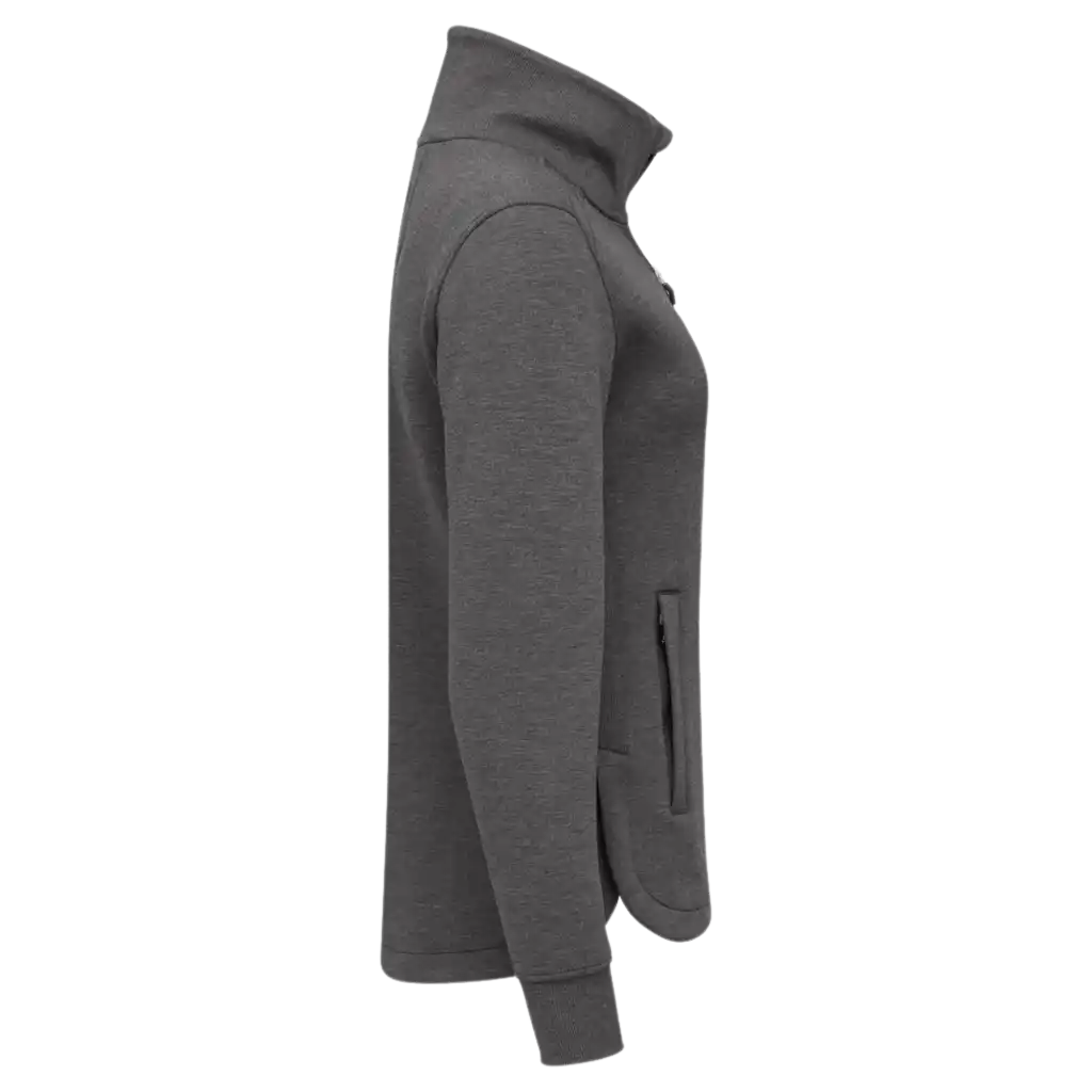 Huppari omalla logolla - Cardigan antracite melange - Oikea sivu - Naiset -ZigiZagi