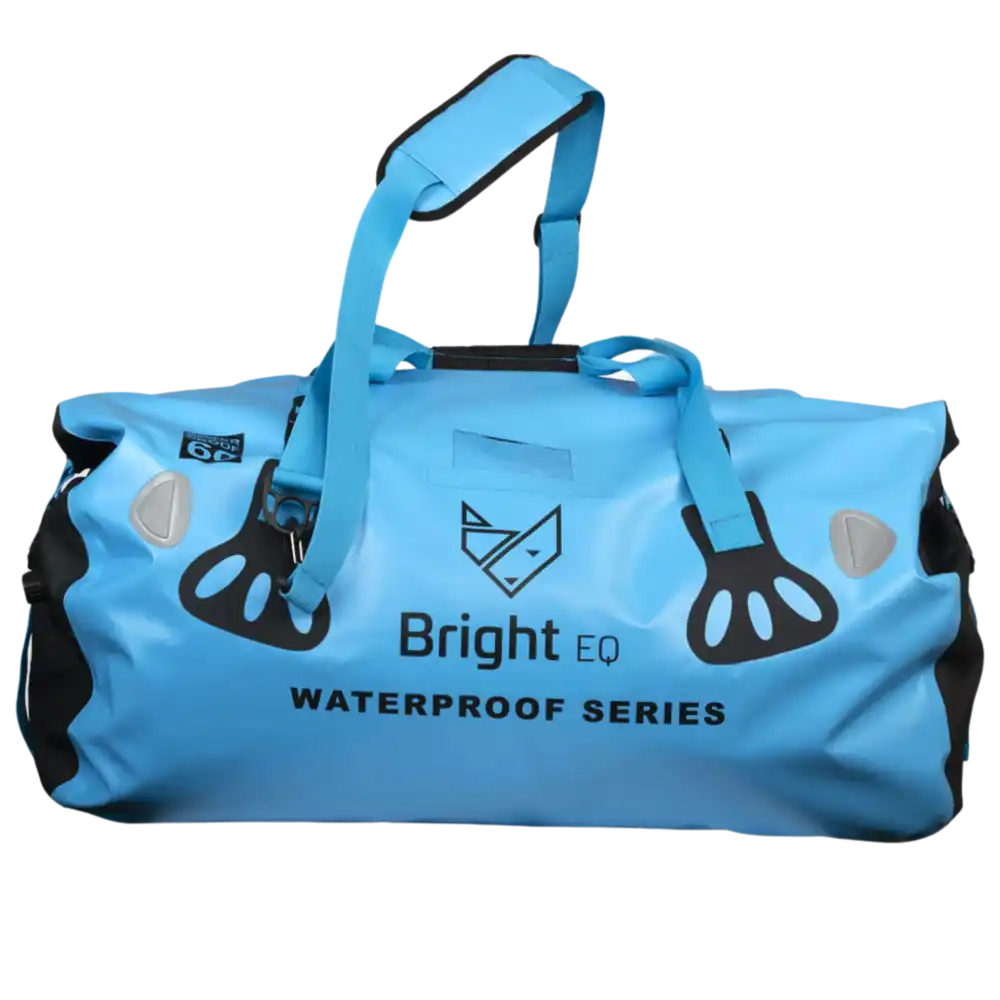 Sininen Bright Equipment Archipelago vedenpitävä duffel-laukku (60L)
