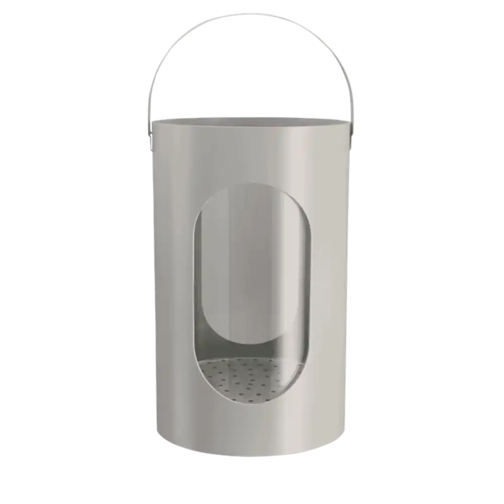 Harmaa Ekta Living Light House -lyhty (Iso) kynttilĂ€lle tai kasveille â premium-joululahja