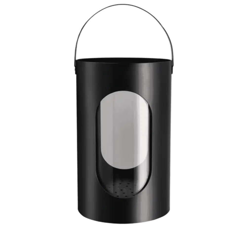 Musta Ekta Living Light House -lyhty (Iso) alumiinia â nĂ€yttĂ€vĂ€ yrityslahja