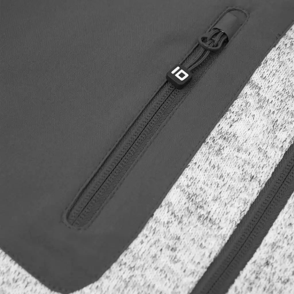 ID® Cardigan Knit Fleece 0850 rintatasku – YKK-vetoketju ja brodeerattu logo