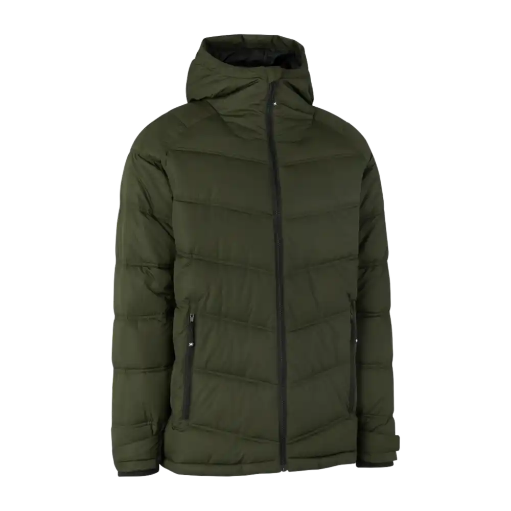 Oliivi GEYSER Winter Jacket omalla logolla â edestĂ€