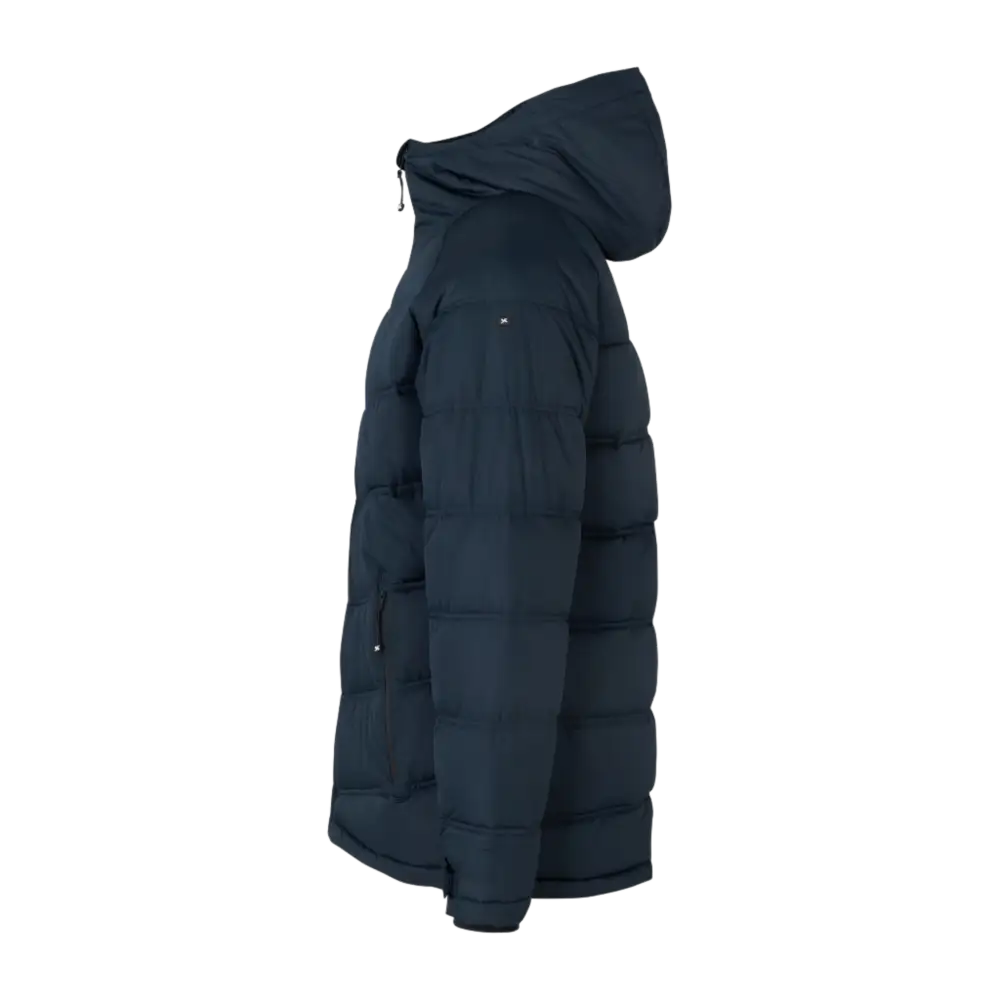 Navy GEYSER Winter Jacket omalla logolla – sivukuva