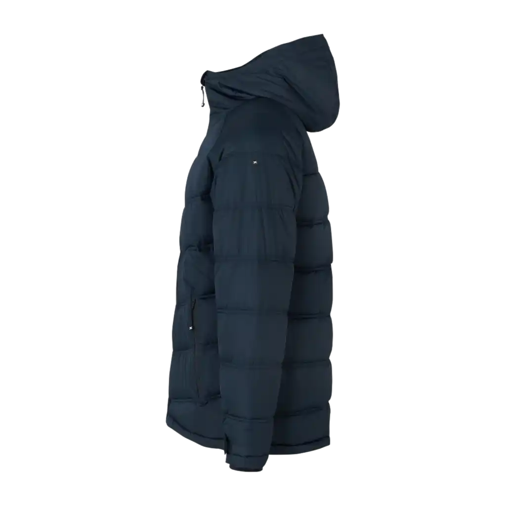 Navy GEYSER Winter Jacket omalla logolla – sivukuva