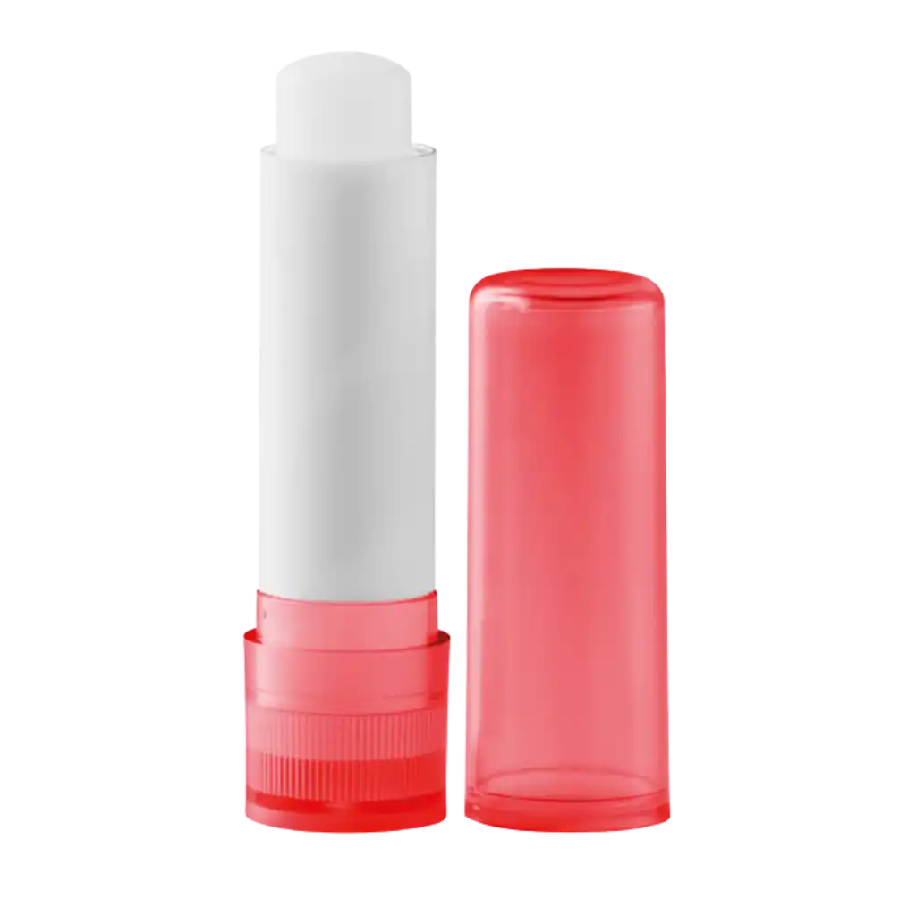 Huulirasva omalla logolla alk 0.75€ - Transparent red - Messut