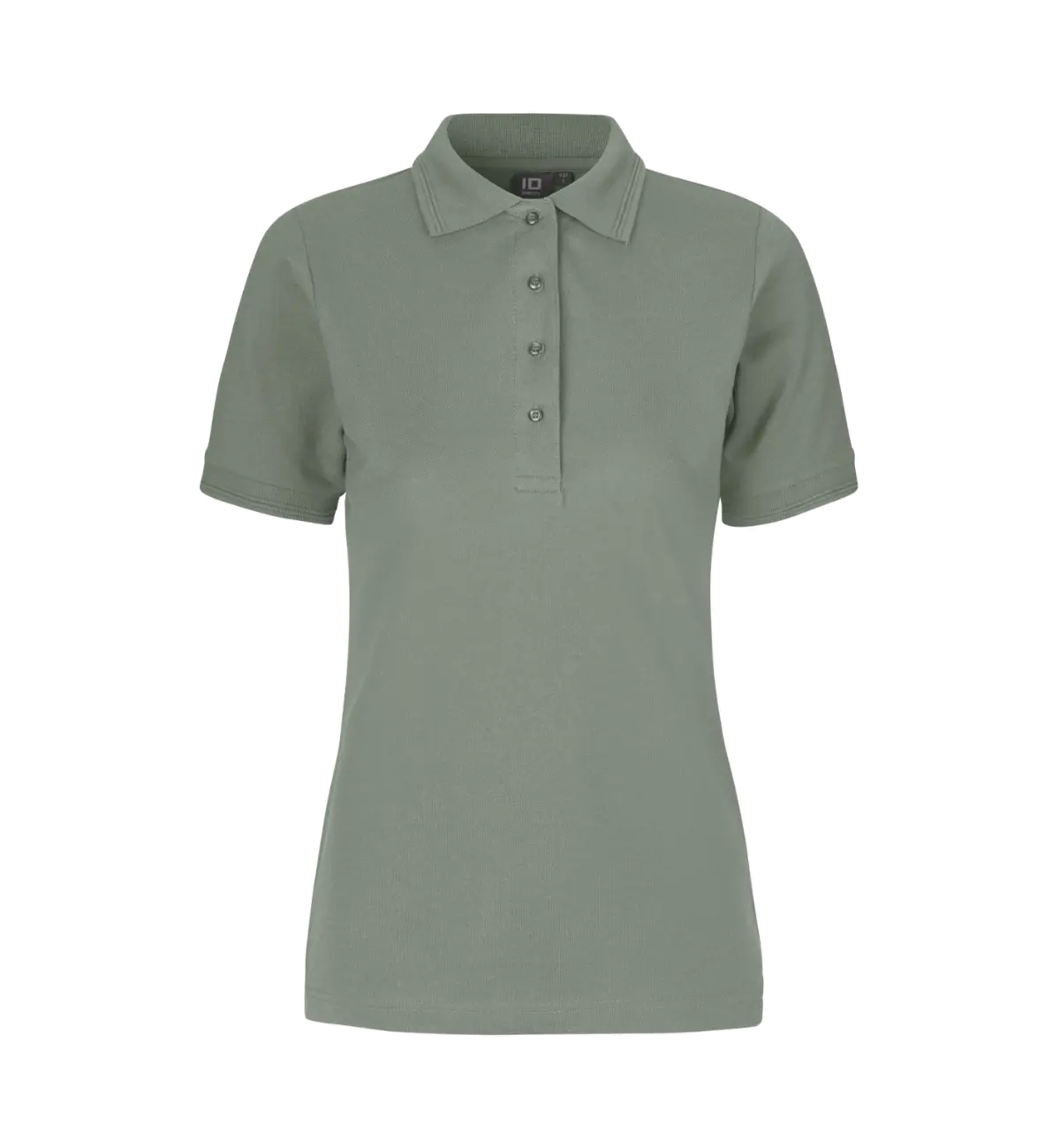 ID PRO Wear 0321 naisten pikeepaita, murrettu vihreä, edestä