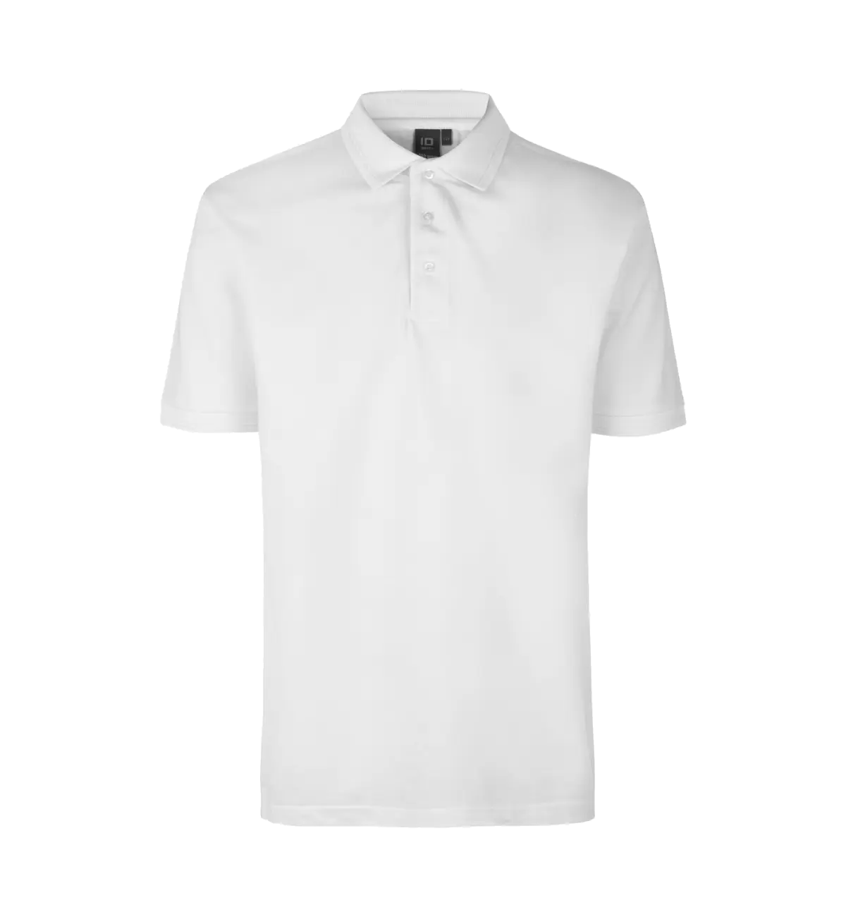 ID PRO Wear 0324 miesten taskuton pikeepaita, valkoinen, edestä