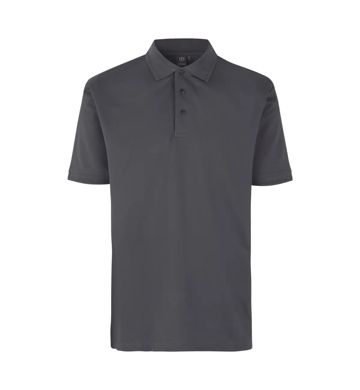 ID PRO Wear 0324 miesten taskuton pikeepaita, hopeanharmaa, edestä