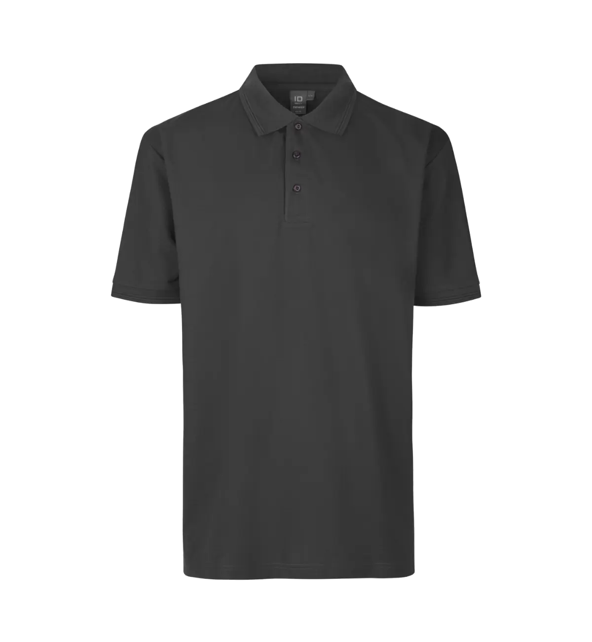 ID PRO Wear 0324 miesten taskuton pikeepaita, tummanharmaa, edestä