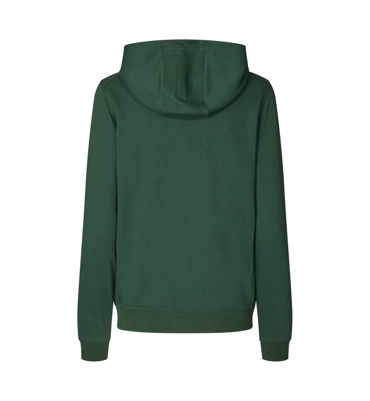 ID PRO Wear CARE 0389 naisten vetoketjuhuppari, pullonvihreä, takaa