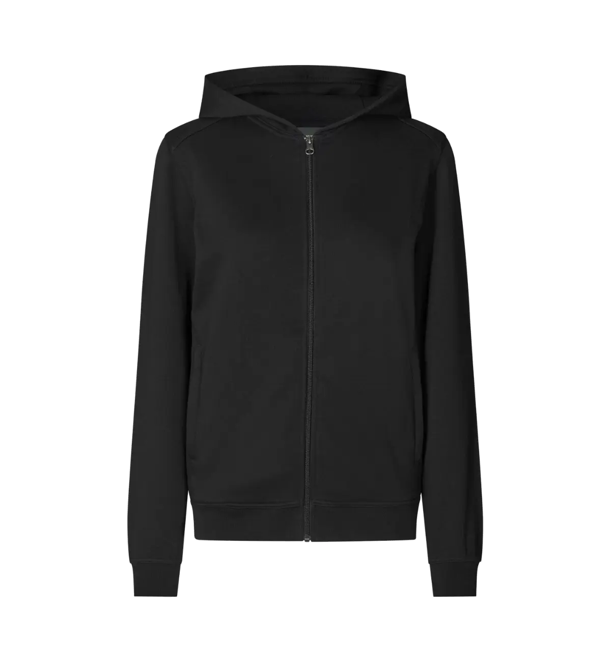 ID PRO Wear CARE 0389 naisten vetoketjuhuppari, musta, edestä