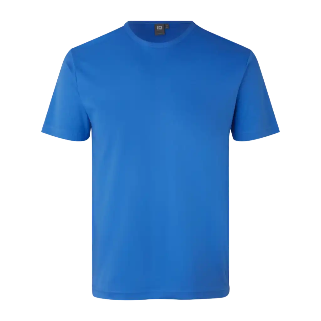Azure Interlock T-paita ID® 0517 – kirkas sininen t-paita yrityksen logolla