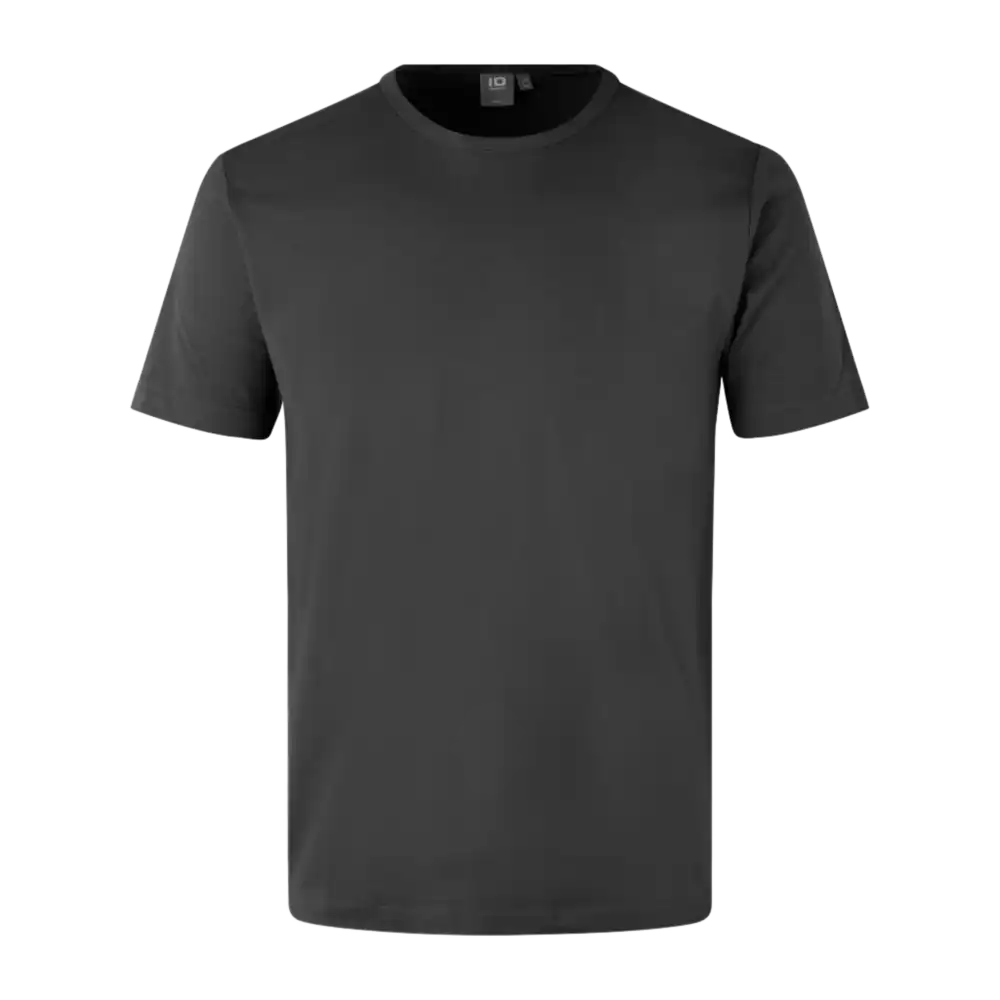Charcoal Interlock T-paita ID® 0517 – tummanharmaa miesten työ- ja mainospaita logolla