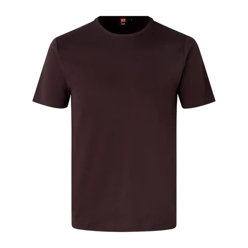 Dark bordeaux Interlock T-paita ID® 0517 – tumma viininpunainen t-paita omalla painatuksella