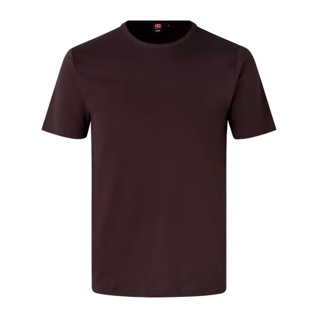 Dark bordeaux Interlock T-paita ID® 0517 – tumma viininpunainen t-paita omalla painatuksella