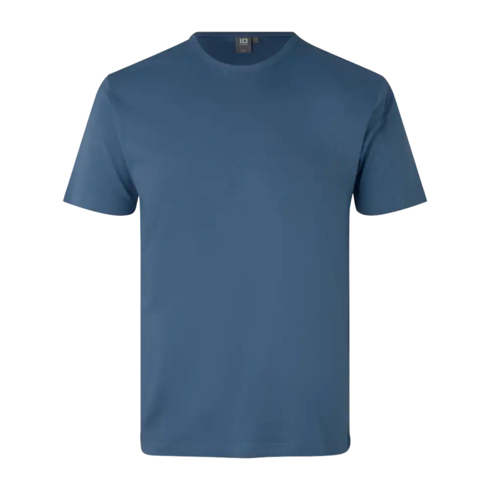 Indigo Interlock T-paita ID® 0517 – indigonsininen t-paita logopainatuksella