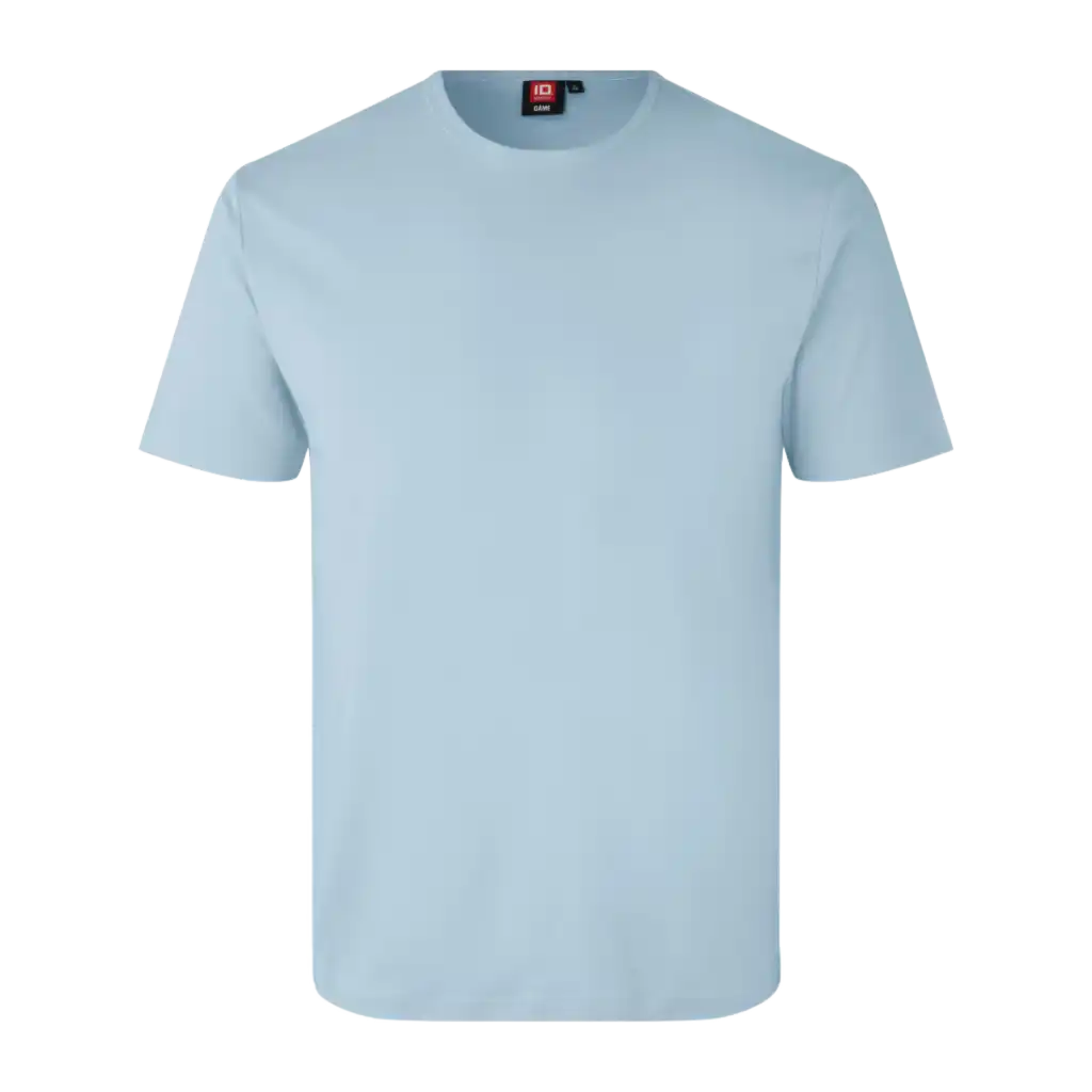 Vaaleansininen Interlock T-paita ID® 0517 – kevyt vaaleansininen t-paita logolla