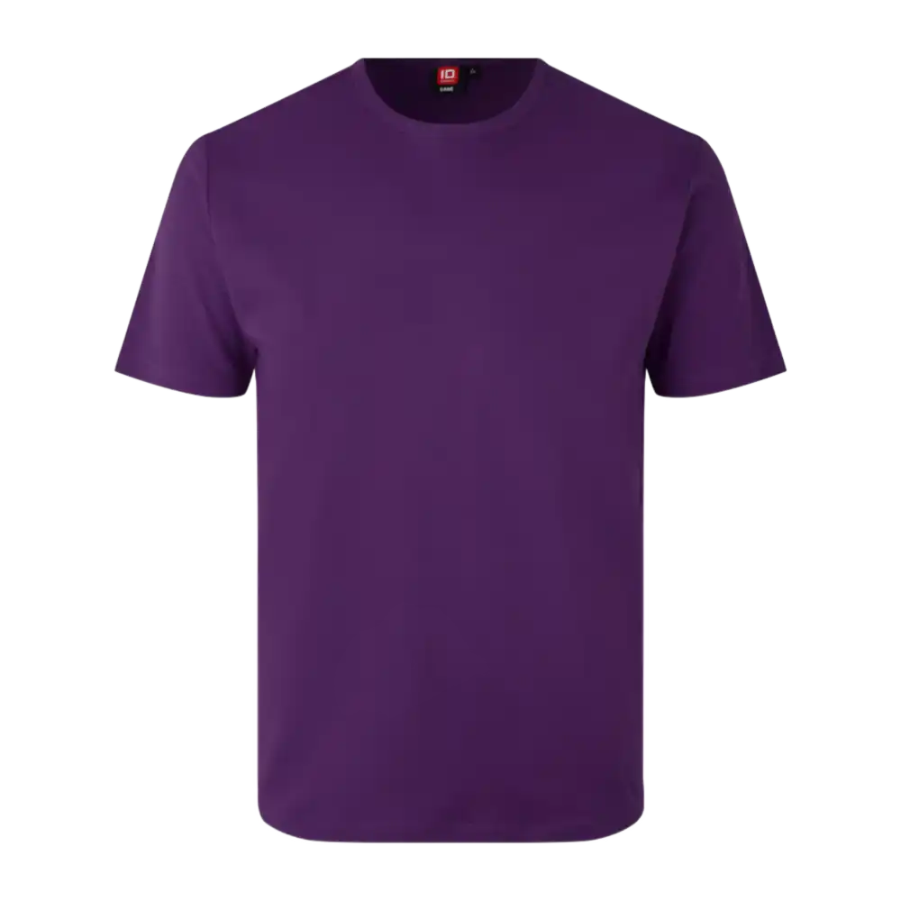 Purple Interlock T-paita ID® 0517 – violetti t-paita yrityksen logopainatuksella