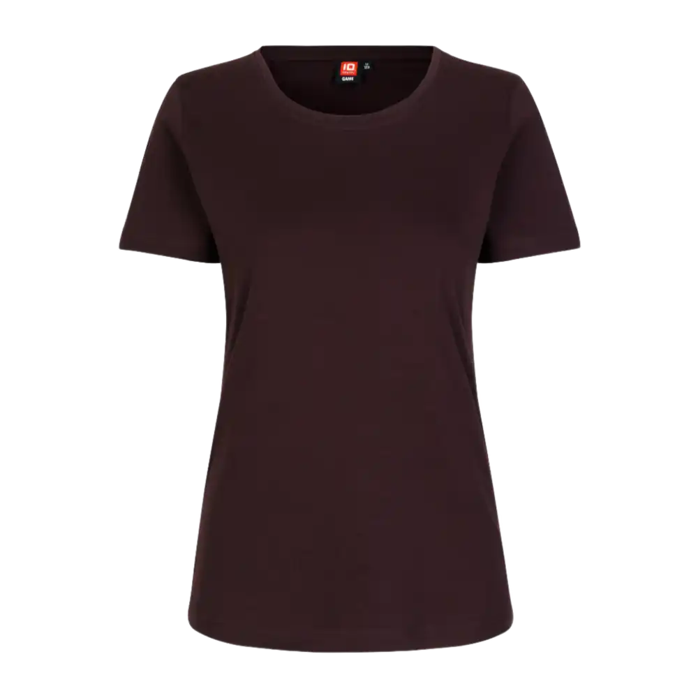 Dark Bordeaux naisten Interlock T-paita ID® 0508 – laadukas t-paita yrityksen painatuksella