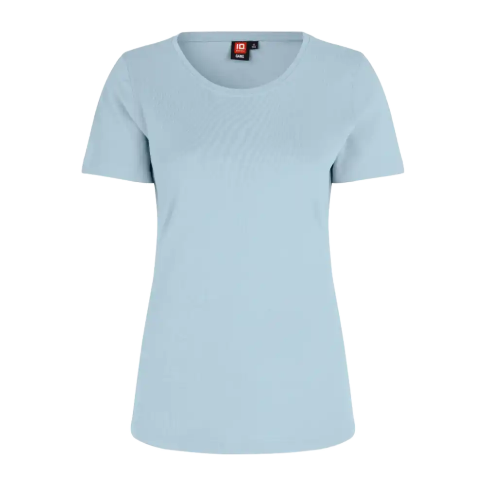 Vaaleansininen naisten Interlock T-paita ID® 0508 – kevyt ja hengittävä t-paita omalla logolla