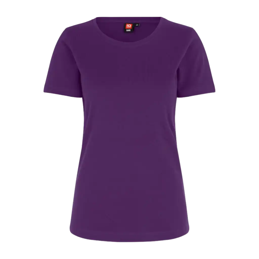 Purple naisten Interlock T-paita ID® 0508 – laadukas ja mukava t-paita painatuksella yrityskäyttöön