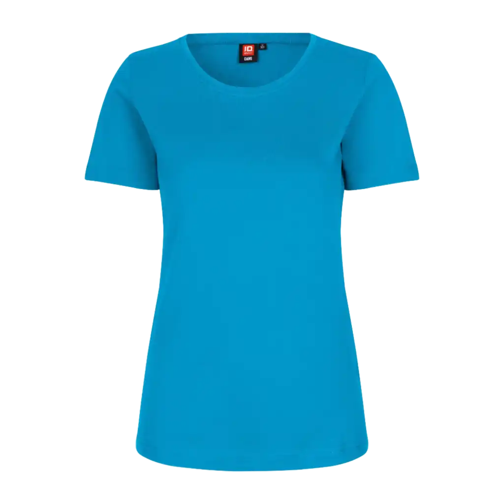 Turkoosi naisten Interlock T-paita ID® 0508 – pehmeä ja laadukas Interlock-t-paita yrityksille