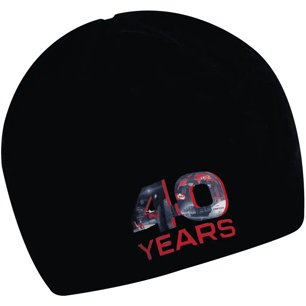 Fleece trikoopipo omalla logolla - DTF printtaus ZigiZagilta