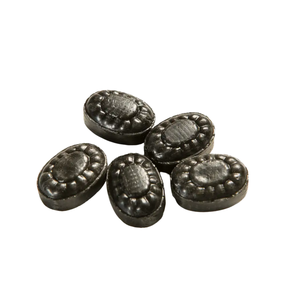 Käärekarkki omalla logolla-POWDER PACKED LIQUORICE (VEGAN)-ZigiZagi