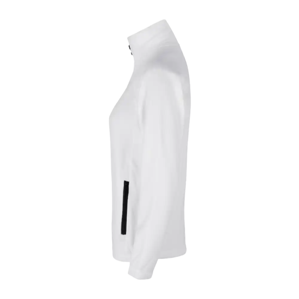 IDÂź Cardigan 0805 valkoinen fleece sivulta â istuva ja muotoiltu malli