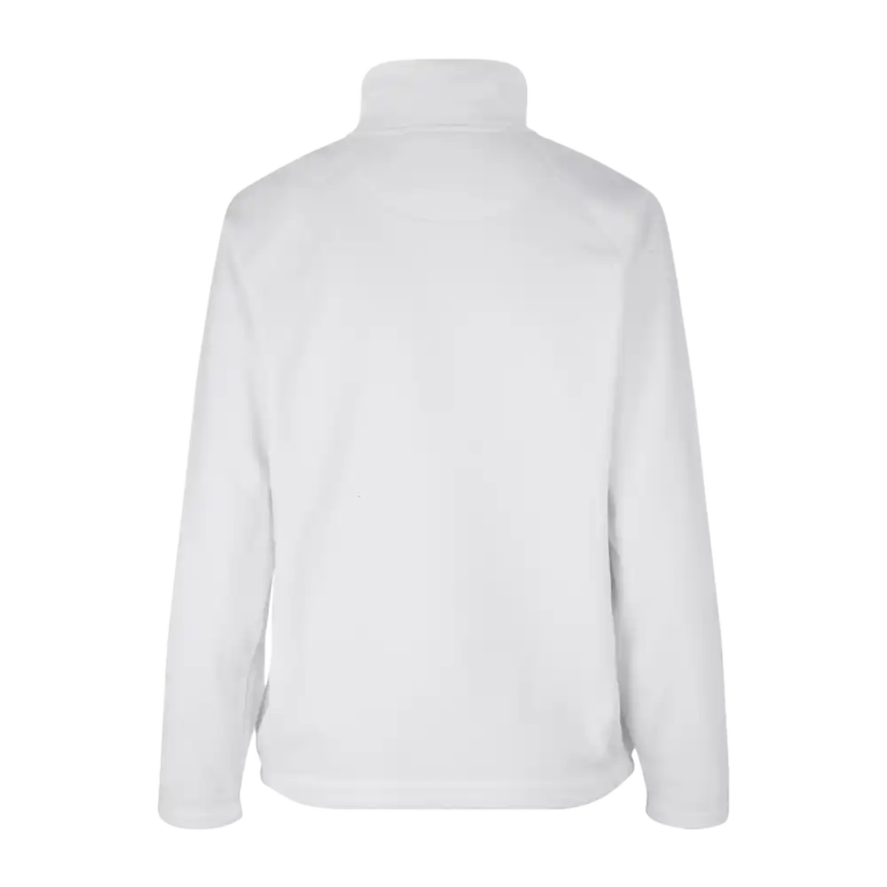 IDÂź Cardigan 0805 valkoinen fleece takaa â tyylikĂ€s ja hyvin leikattu selkĂ€osa