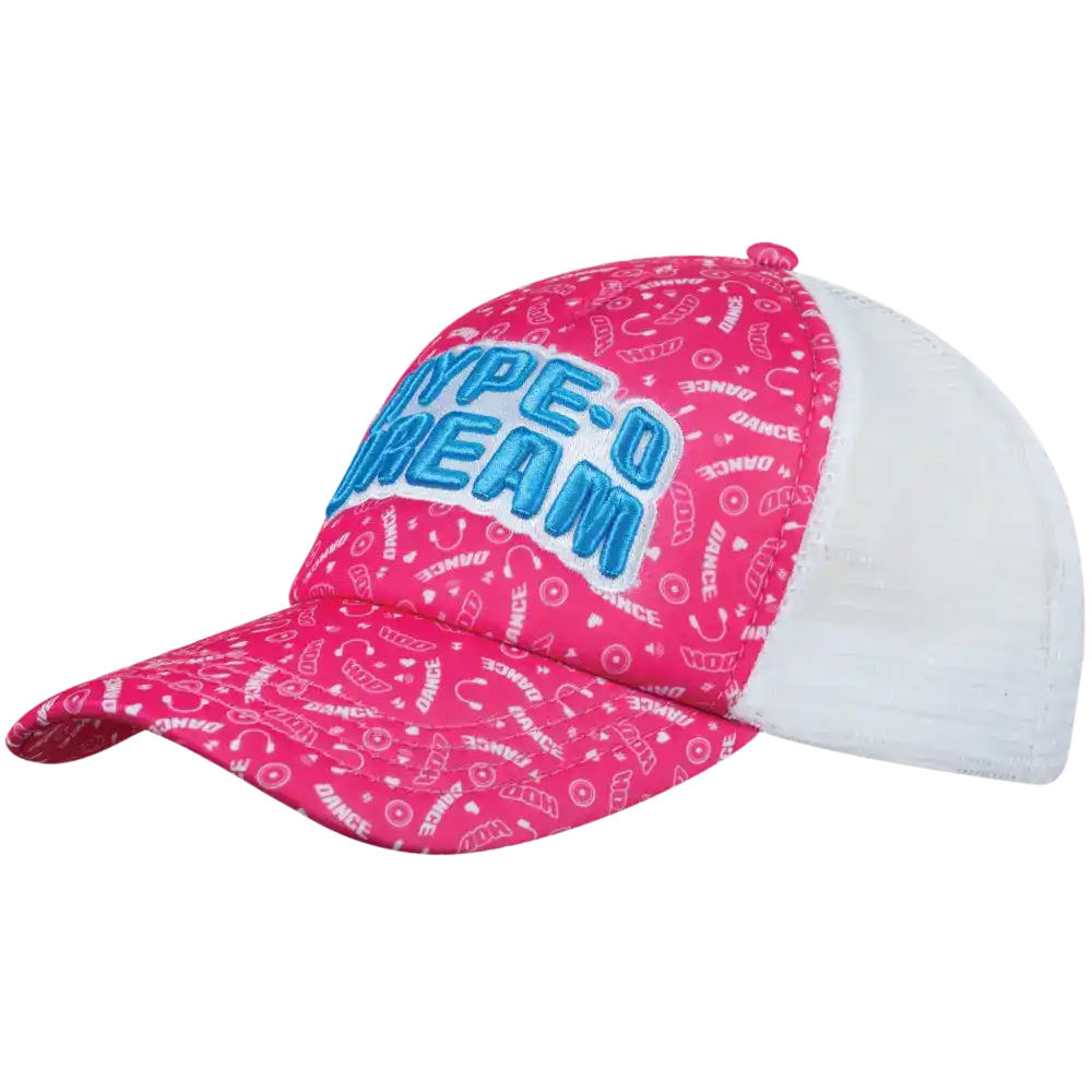 Kustomoitu trucker-lippis sublimaatioprintillä ja 3D-brodeerauksella