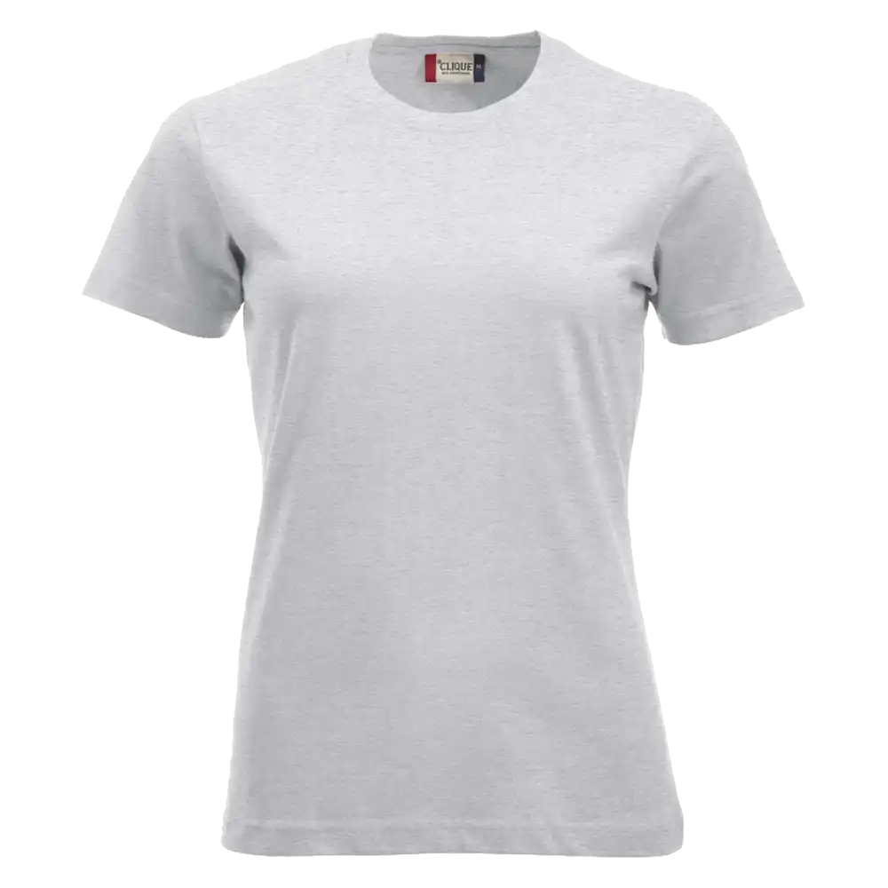 Tuhka Clique New Classic-T Women – kevyt harmaa t-paita omalla logolla