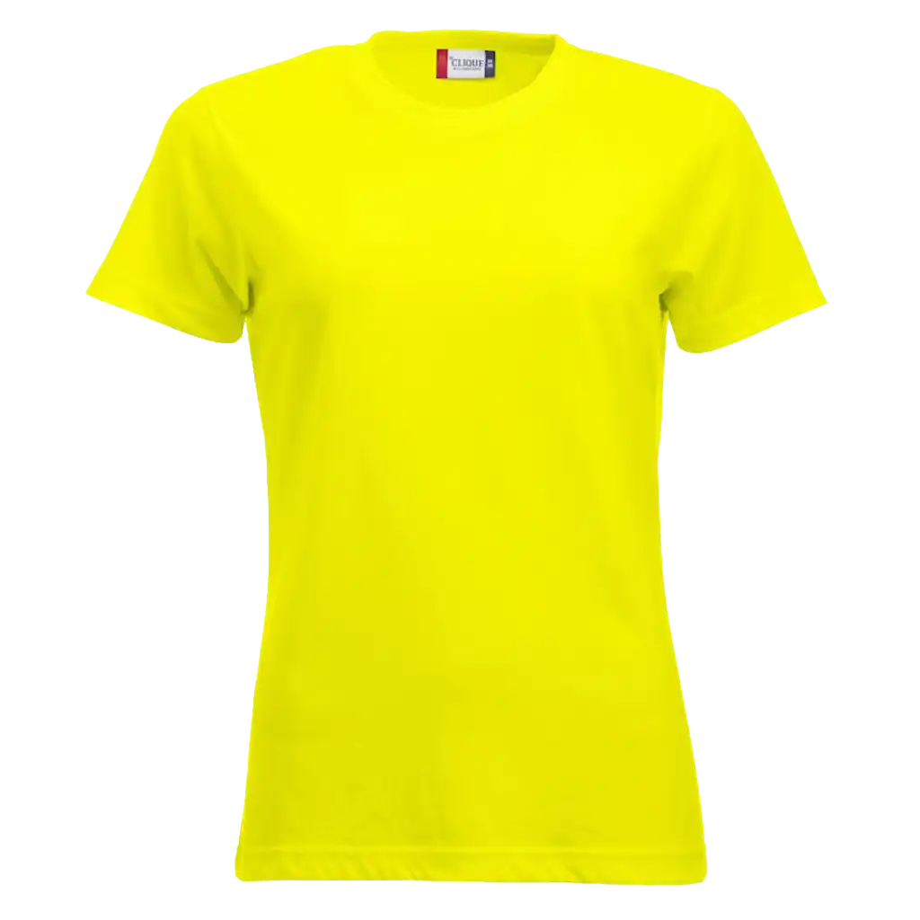 Huomiokeltainen Clique New Classic-T Women – näkyvä työ- ja tapahtumapaita omalla logolla