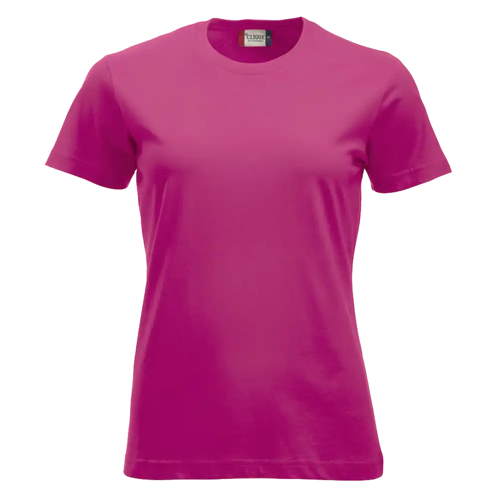 Bright Cerise Clique New Classic-T Women – moderni ja värikäs mainospaita omalla logolla