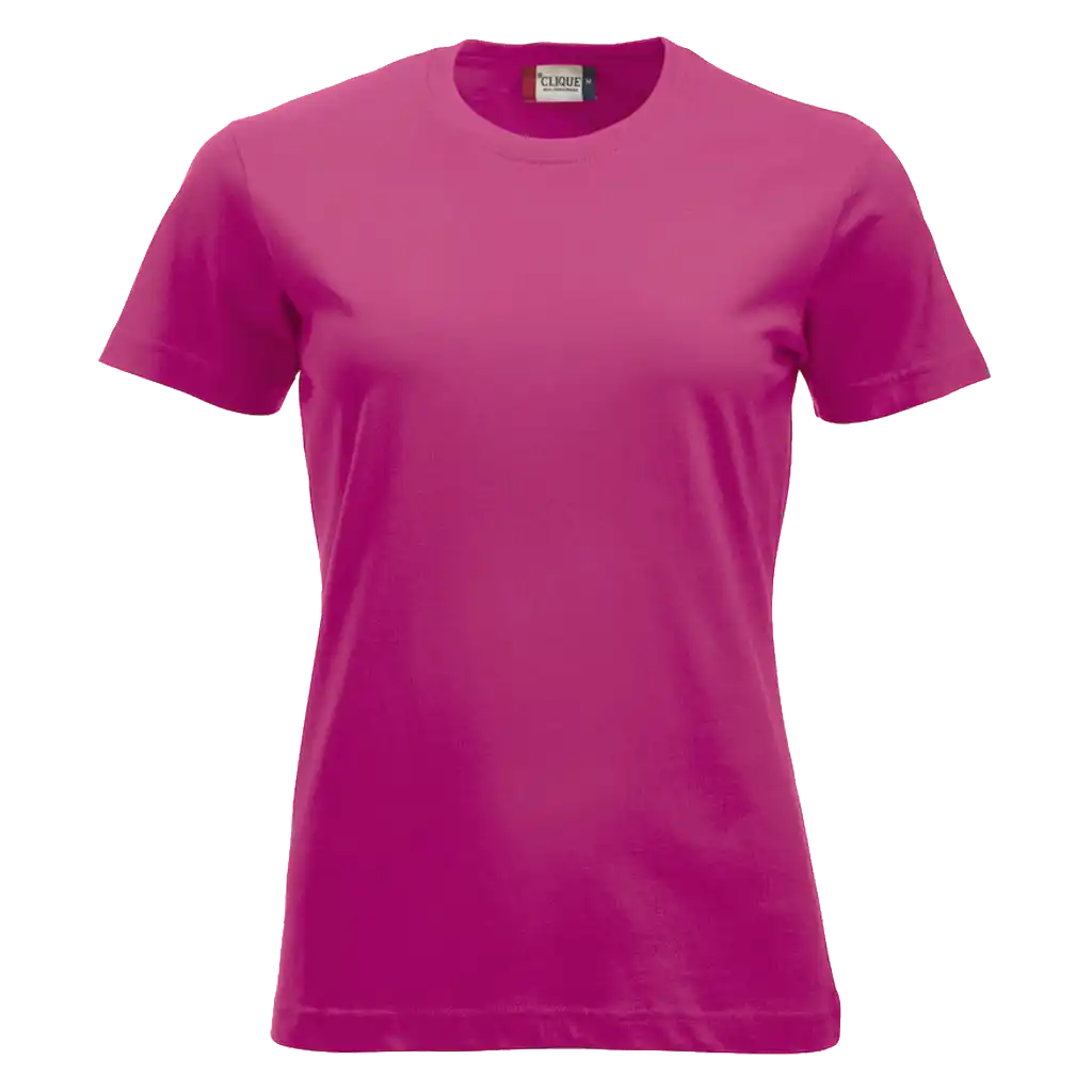 Bright Cerise Clique New Classic-T Women – moderni ja värikäs mainospaita omalla logolla