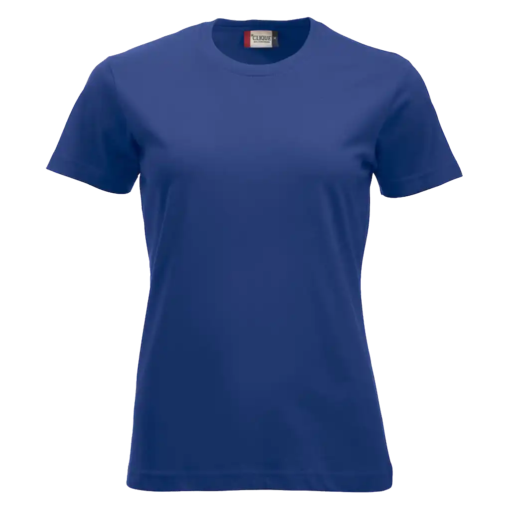 Syvänsininen Clique New Classic-T Women – laadukas puuvillainen paita yrityksille