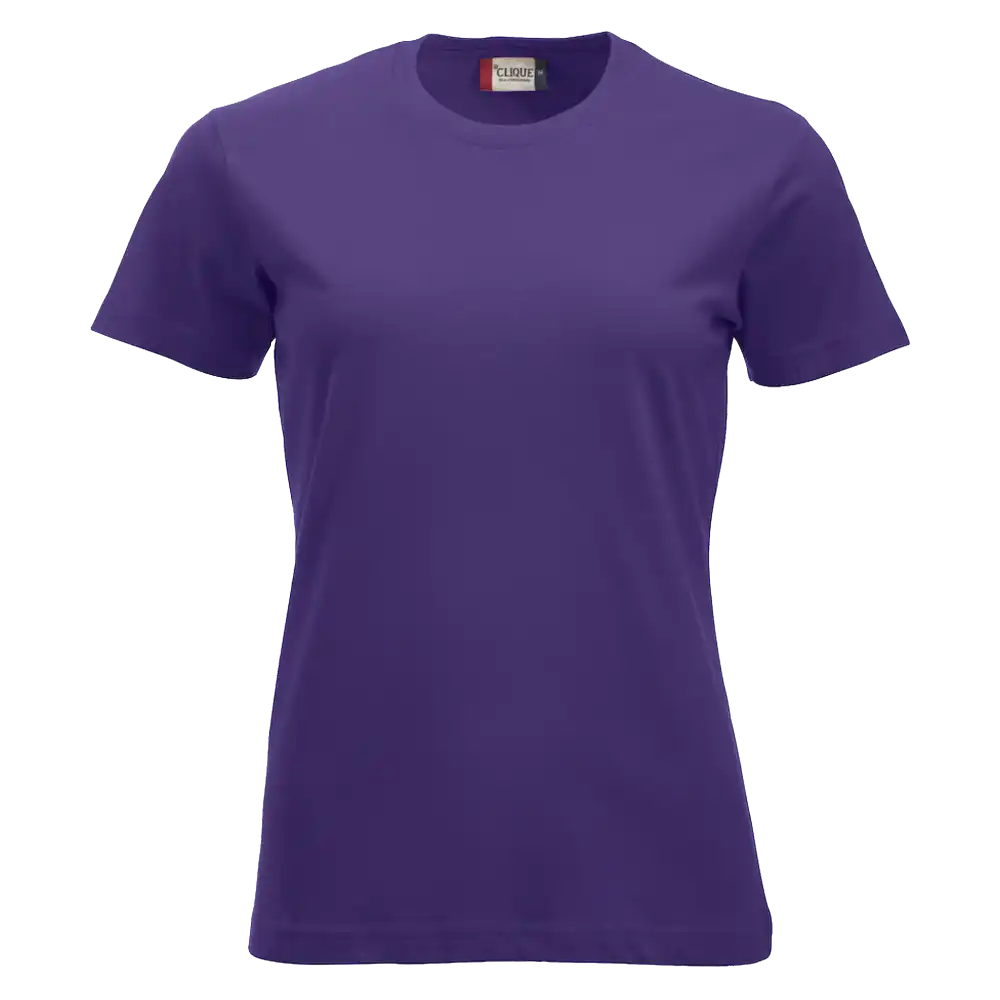 Kirkas liila Clique New Classic-T Women – näyttävä ja hengittävä paita painatuksella