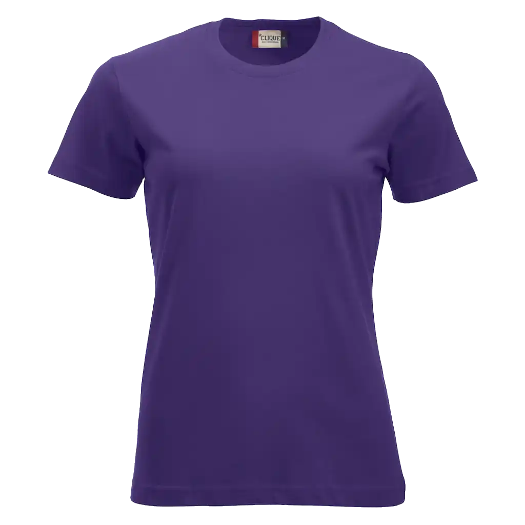 Kirkas liila Clique New Classic-T Women – näyttävä ja hengittävä paita painatuksella