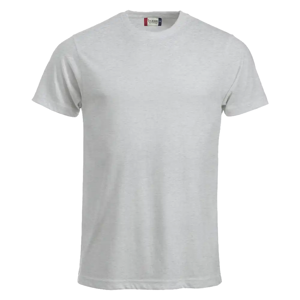 Tuhka Clique New Classic-T – kevyt harmaa t-paita omalla logolla